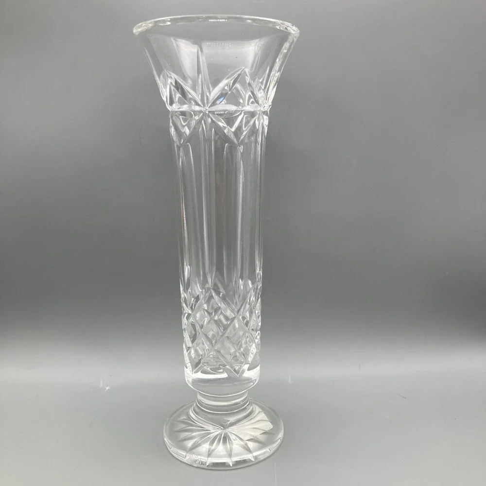 Vintage Waterford Cut Crystal Bud Vase 9